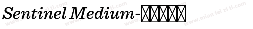Sentinel Medium字体转换